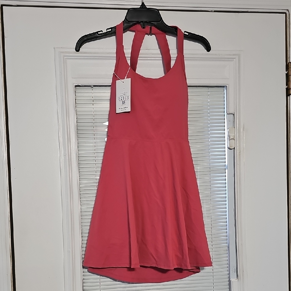 HALARA Hot Pink Racerback Skater Dress
